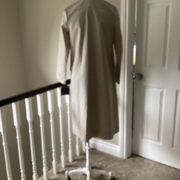 Liz Claiborne Taupe Long Rain Coat - Picture 4 of 9